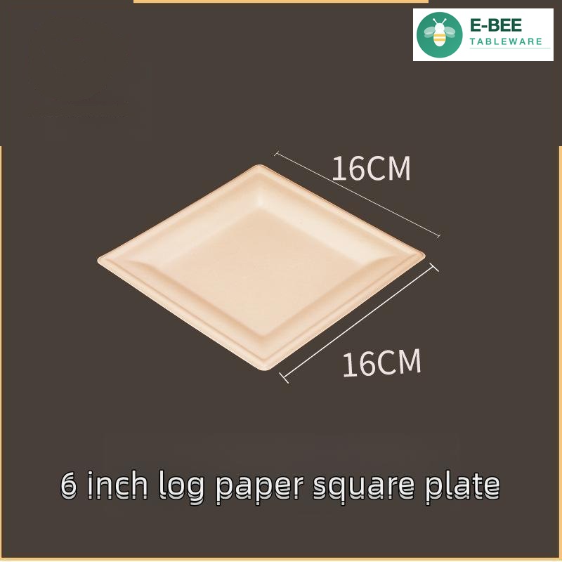 E-BEE 6 Inch Biodegradable Food Tray For Gathering